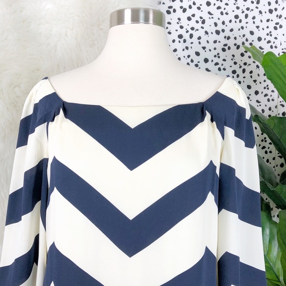 Diane Von Furstenberg | Silk Brygid Chevron Dress - Picture 2 of 7